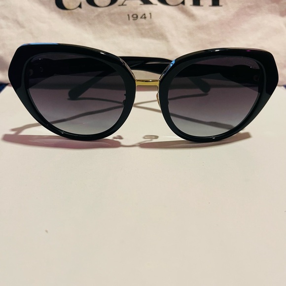 Coach Black and Gold Sunglasses - Picture 3 of 15
